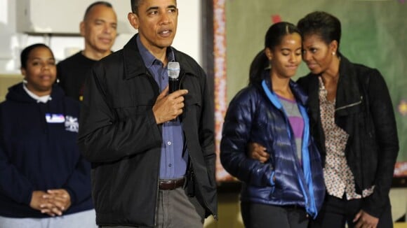 Barack, Michelle et Malia Obama : Ouvriers d'un jour pour un moment d'émotion