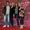 Philippe Lellouche, Julie Gayet, Vanessa Demouy et Julie Bernard lors de la projection du film La Clinique de l'amour du festival de l'Alpe d'Huez le 18 janvier 2012