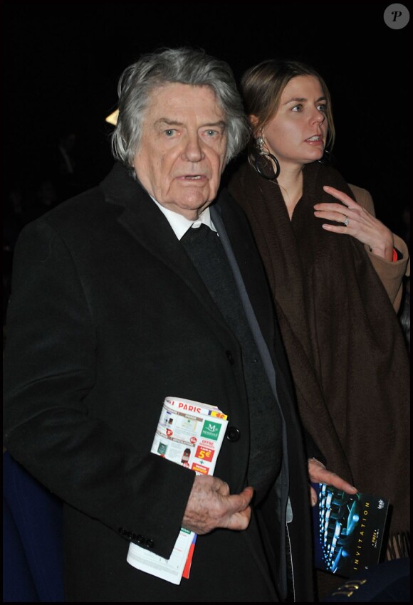 Jean-Pierre Mocky et sa fille lors de la remise du prix Saint-Germain à Paris le 18 janvier 2012
 