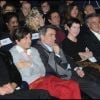 Jean-Paul Enthoven, Bruno de Stabenrath, Regis Jauffret, Christine Angot et Bernard Henry Lévy, lors de la remise du prix Saint-Germain à Paris le 18 janvier 2012
 