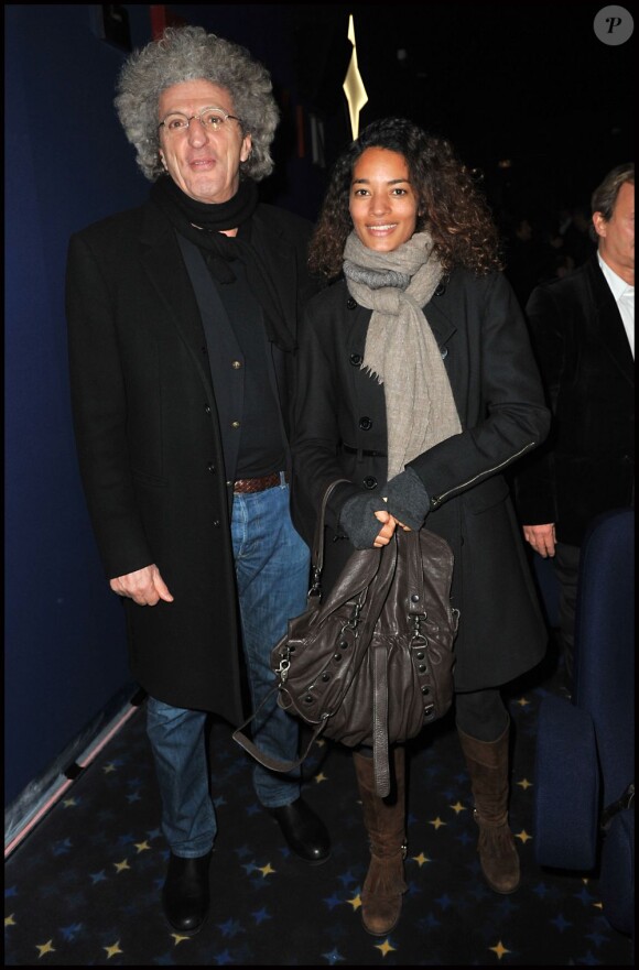 Elie Chouraqui et sa femme Isabel Sulpicy lors de la remise du prix Saint-Germain à Paris le 18 janvier 2012
 