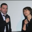  Yann Moix et Catherine Millet lors de la remise du prix Saint-Germain à Paris le 18 janvier 2012 
 &nbsp; 