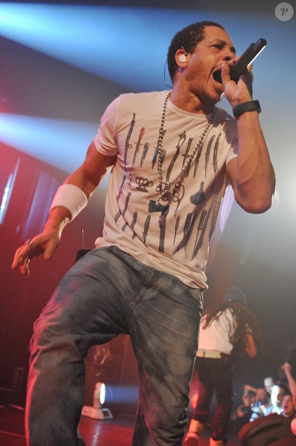 JoeyStarr en concert au Bataclan, le 12 décembre 2011.