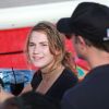 Laura Dekker, plus jeune navigatrice a avoir fait le tour du monde à la voile en solitaire, donne ses premières impressions à Saint-Martin le 21 janvier 2012