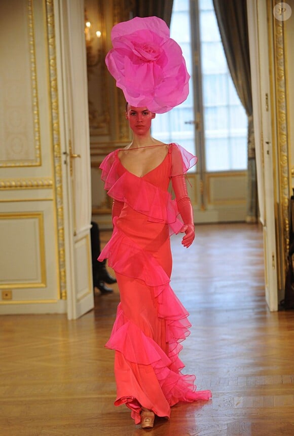 Défilé haute couture Alexis Mabille printemps-été 2012 à Paris, le 23 janvier 2012.