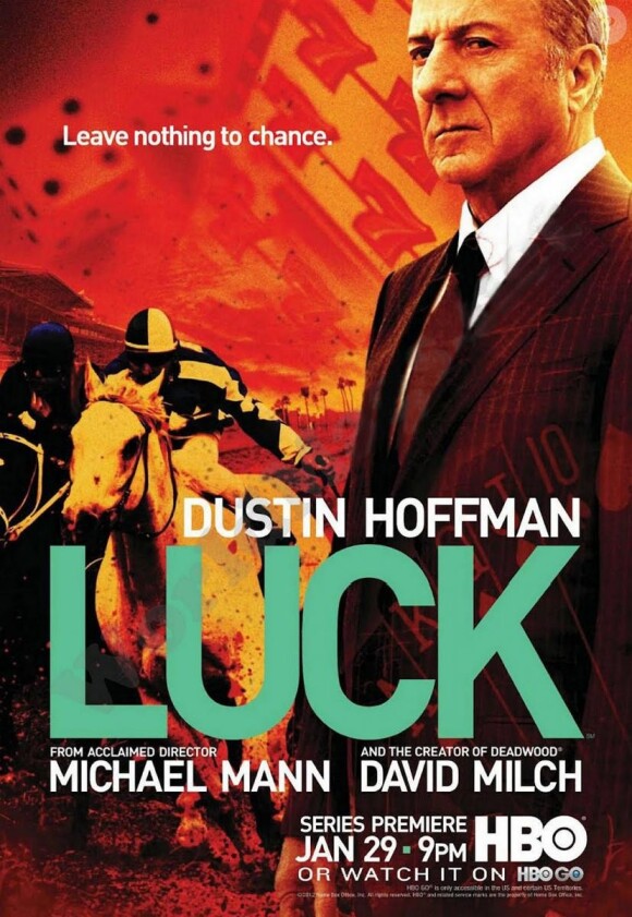 L'affiche de Luck, avec Dustin Hoffman.