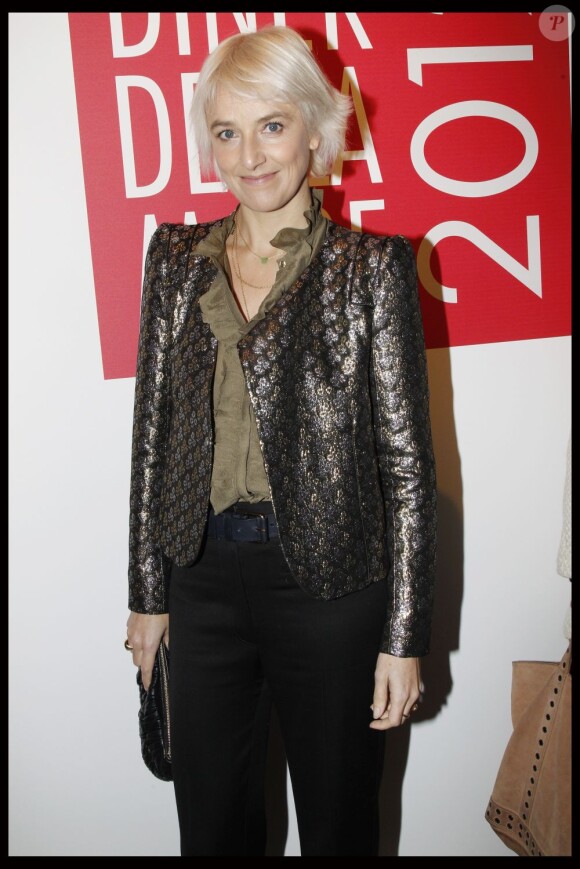 La géniale créatrice Vanessa Bruno au dixième Dîner De La Mode contre le Sida à Paris, le 26 janvier 2012.