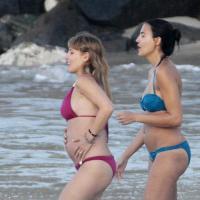 Elsa Pataky, enceinte, dévoile son ventre rond en bikini au coté de son amoureux