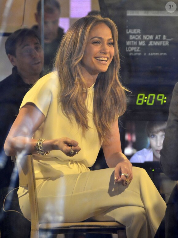 Jennifer Lopez lors de son apparition sur le show Today à New York, le 30 janvier 2012.