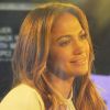 Jennifer Lopez en pleine discussion avec Matt Lauer sur le plateau de l'émission Today à New York, le 30 janvier 2012.