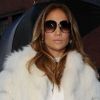 La chanteuse/actrice de 42 ans Jennifer Lopez, stylée lors de son passage dans les studios d'ABC à New York, le 30 janvier 2012.