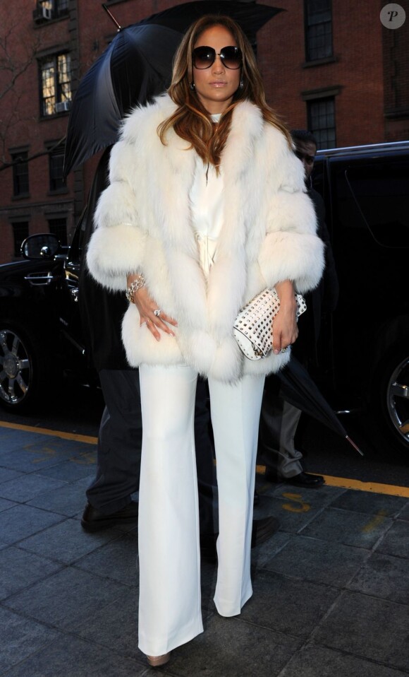 Jennifer Lopez à New York, le 30 janvier 2012.