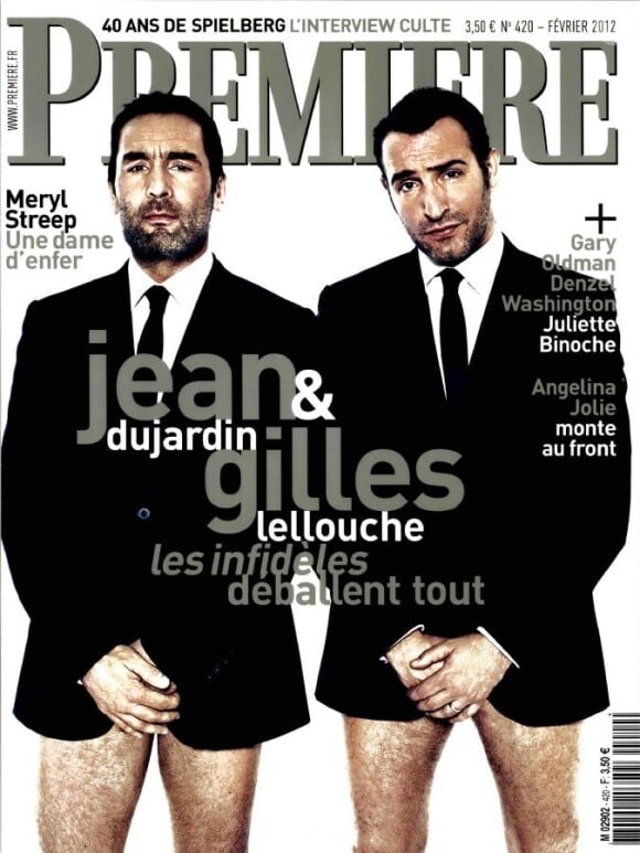 Retrouvez l'interview croisée de Jean Dujardin et Gilles Lellouche dans Première, février 2012.