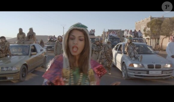 Image extraite du clip Bad Girls réalisé par Romain Gavras pour M.I.A., février 2012.
