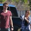 Miley Cyrus et son petit ami Liam, à Los Angeles, le vendredi 3 février 2012.