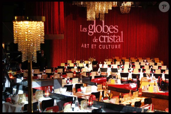 Le Lido où s'est tenu la cérémonie des Globes de Cristal, à Paris, le 6 février 2012.