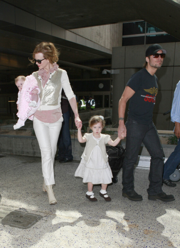 Nicole Kidman, Keith Urban et leurs filles Faith Margaret et Sunday Rose à Los Angeles en juillet 2011