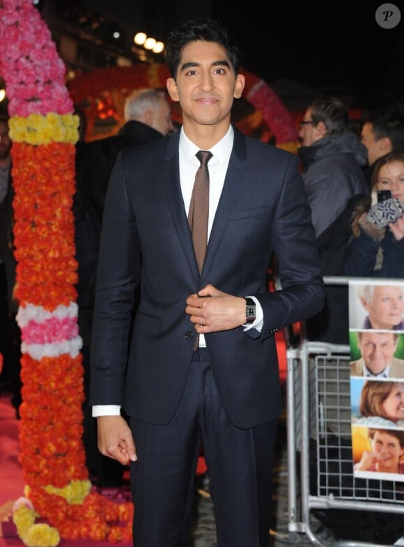 Dev Patel assistait à l'avant-première du film Indian Palace à Londres, le 7 février 2012.