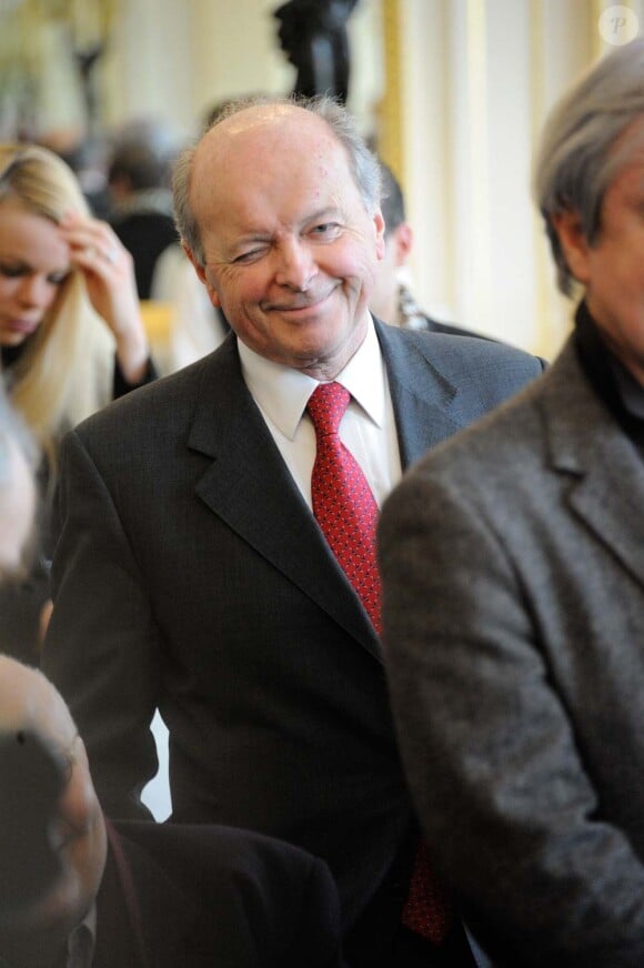 Jacques Toubon au ministère de la Culture, à Paris le 8 février 2012.
