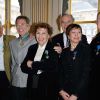 Jean-Marie Perier, Jean Paul Goude, Maria Pergay, Colette Kerber, Pierre Perrigault et Frédéric Mitterrand au ministère de la Culture, à Paris le 8 février 2012.