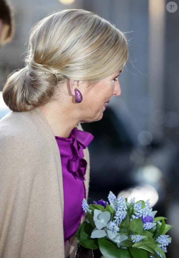 La princesse Maxima des Pays-Bas a reçu le 8 février 2012 à La Haye le Prix Machiavel, récompensant ses talents de communication et la manière dont elle a magnifié l'image de la monarchie néerlandaise depuis son entrée dans la famille royale en 2002.