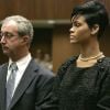 Rihanna lors du jugement de Chris Brown en juin 2009 à Los Angeles