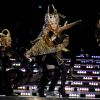 Madonna au Super Bowl à Indianapolis, le 5 février 2012.