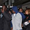 Bobby Brown arrive à Los Angeles le 12 février 2012 après l'hospitalisation de sa fille suite à la mort de Whitney Houston