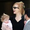 Nicole Kidman et la petite Faith Margaret le 14 février 2012 à Sydney