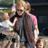 Nicole Kidman et ses filles Sunday Rose et Faith Margaret le 5 février 2012 à Los Angeles