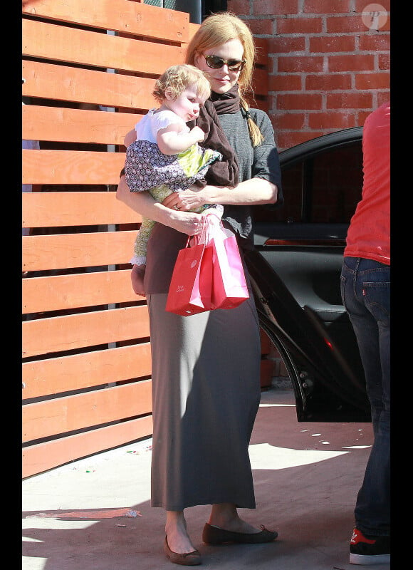 Nicole Kidman, Keith Urban et leur fille Faith Margaret le 5 février 2012 à Los Angeles