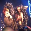 Régine et Didier Wampas à La Flèche d'Or à l'occasion des PIAS Nites, à Paris, le 15 février 2012.