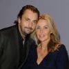Henri Leconte et sa femme Florentine le 16 février 2012 pour l'inauguration d'un espace de restauration chic Côme et d'un Affinity Spa au sein du Waou Club Med Gym Maillot à Paris
 