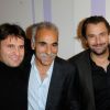 Fabrice Santoro, Mansour Bahrami et Henri Leconte le 16 février 2012 pour l'inauguration d'un espace de restauration chic Côme et d'un Affinity Spa au sein du Waou Club Med Gym Maillot à Paris
 
