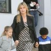 Heidi Klum et ses enfants à Los Angeles le 18 février 2012