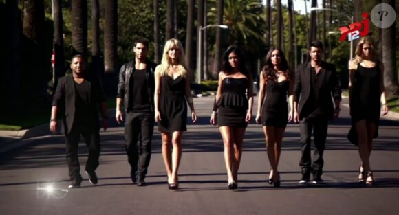 Kamel, Kevin, Caroline, Ayem, Sandra, Nicolas et Chloé dans le teaser d'Hollywood Girls (scripted reality de NRJ 12)