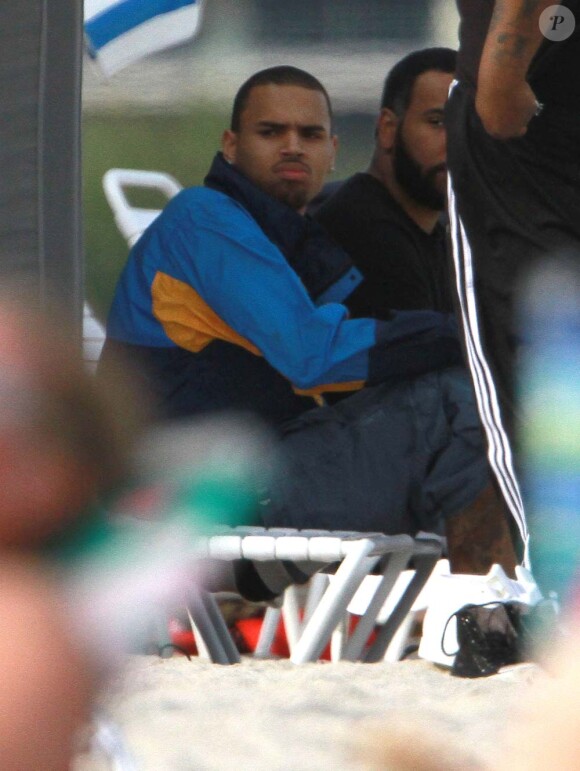 Chris Brown à Miami, le 19 février 2012.