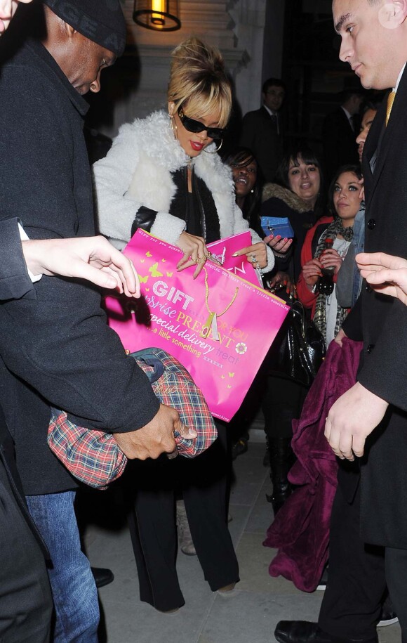Rihanna à Londres, le 20 février 2012.