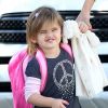 Anja, l'adorable fille d'Alessandra Ambrosio à Los Angeles. Le 22 février 2012