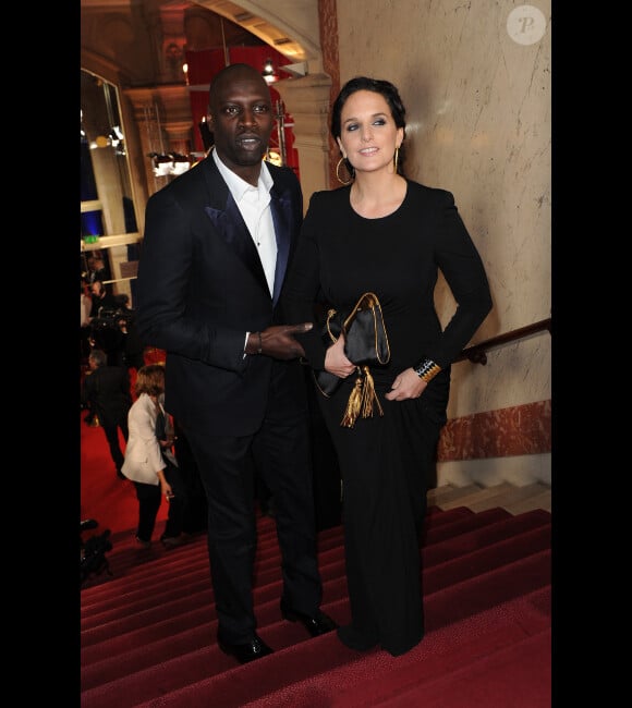 Omar Sy et son épouse Hélène lors des César 2012 le 24 février