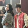 Justin Bieber et Selena Gomez se rendent dans un sushi bar pour déjeuner avant d'aller voir un film au cinéma, à Los Angeles, le samedi 25 février 2012.