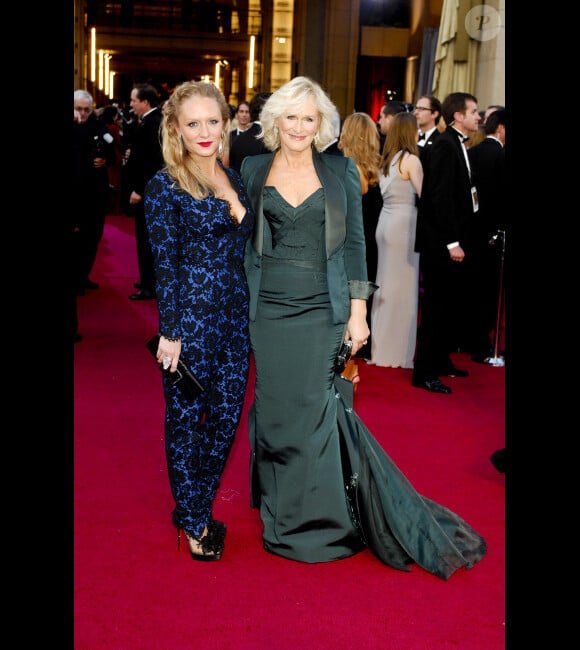 Glenn Close et sa fille Annie Starke à la cérémonie des Oscars, le 26 février 2012.