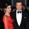 Colin Firth et sa femme Livia Giuggioli à la cérémonie des Oscars, le 26 février 2012.