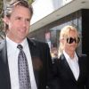 Nicollette Sheridan se rend au procès contre le scénariste Marc Cherry, à Los Angeles, le 1er mars 2012