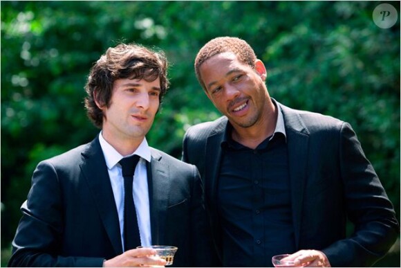 JoeyStarr et Gaspard Proust dans L'Amour dure trois ans, janvier 2012.