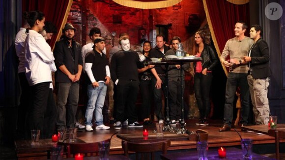 Jamel Debbouze et sa troupe du Comedy Club dans Top Chef le 5 mars 2012 sur M6
