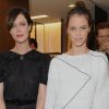 Anna Mouglalis et Laura Neiva lors de l'inauguration de la boutique Chanel au 51 avenue Montaigne à Paris.