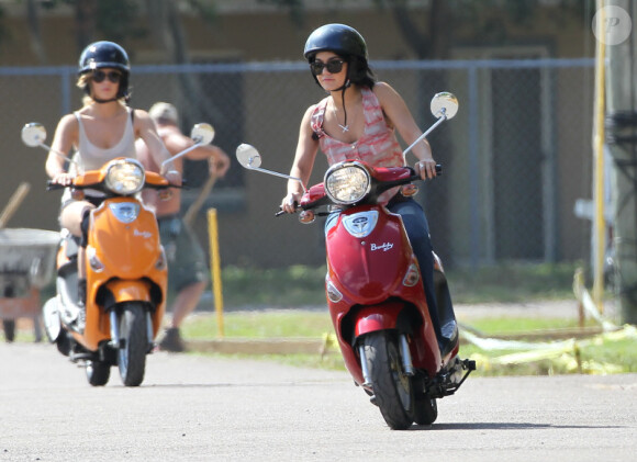 Vanessa Hudgens sur le tournage de Spring Breakers, à Tempa en Floride, le 29 février 2012.