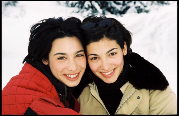 Marie Fugain et sa soeur Laurette en décembre 1999 à Courchevel