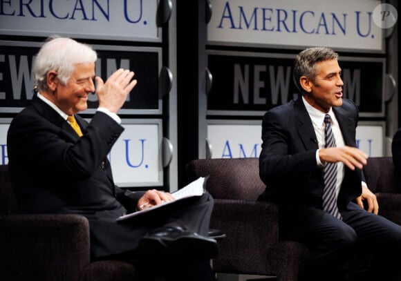 George Clooney et son père Nick en janvier 2009 à Washington